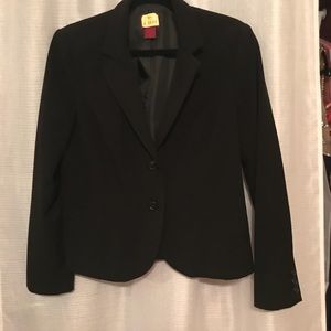 Black stretch lined blazer